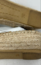 Load image into Gallery viewer, Toni Pons Womens Bernia-P White Leather Wedge Espadrille Sandals Size EUR 39