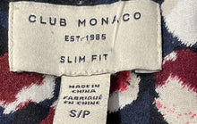 Load image into Gallery viewer, Club Monaco Mens Multicolor Collared Long Sleeve Button-Up Shirt Size Small