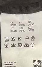 Load image into Gallery viewer, Boss Hugo Boss Mens Gray Blue Button Front Belt Loops Chino Pants Size 30/30