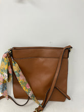 Load image into Gallery viewer, Steve Madden Womens Brown Faux Leather Adjustable Strap Crossbody Bag