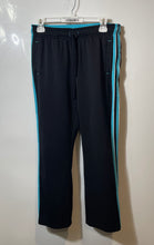 Load image into Gallery viewer, Made For Life Womens Black Turquoise Welt Pocket Drawstring Track Pants Size S
