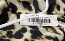 Load image into Gallery viewer, Guess Womens Multicolor Animal Print Long Sleeve Back Zip Ruched Mini Dress Sz M