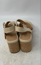 Load image into Gallery viewer, Michael Shannon Womens Brown Buckle Wedge Heel Ankle Strap Sandals Size 8M
