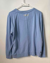 Load image into Gallery viewer, Karl Lagerfeld Womens Blue Long Sleeve Crew Neck Pullover Sweatshirt Size Large