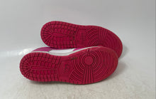 Load image into Gallery viewer, Nike Kids Dunk Low White Pink Low Top Lace-Up Sneaker Shoes Size 3Y
