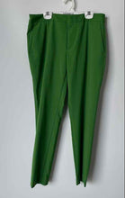 Load image into Gallery viewer, Zara Womens Green Flat Front Slash Pockets Straight Leg Dress Pants Size 6 W/Tag