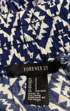 Load image into Gallery viewer, Forever 21 Womens Blue White Geometric Elastic Waist Lounge Pants Size S