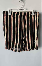 Load image into Gallery viewer, Playboy By Pacsun Mens Black And Beige Striped Pull-On Swim Trunks Shorts Size L
