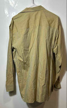 Load image into Gallery viewer, Calvin Klein Mens Brown Cotton Collared Long Sleeve Dress Shirt Size 16
