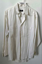 Load image into Gallery viewer, Hugo Boss Mens Off White Cotton Long Sleeve Collared Dress Shirt Size 16 1/2