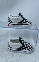 Load image into Gallery viewer, Vans Kids Classic Black White Checkerboard Slip-On Sneaker Shoes Size 2.0