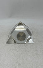 Load image into Gallery viewer, Vintage Shannon By Godinger Pyramid Shape Quartz Desktop Clock Not Tested