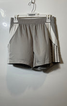 Load image into Gallery viewer, Adidas Mens Gray White Elastic Waist Pull On Activewear Athletic Shorts Size S