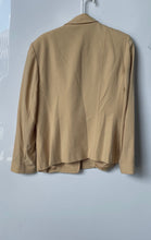 Load image into Gallery viewer, Dana Buchman Womens Yellow Long Sleeve Collared One-Button Blazer Size 12