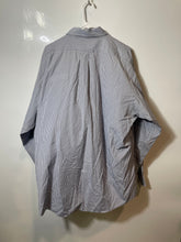 Load image into Gallery viewer, Brooks Brothers Mens Gray White Check Collared Formal Dress Shirt Size 18