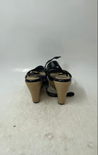 Load image into Gallery viewer, UGG Womens Jackilyn Black Patent Leather Platform Espadrille Sandals Size 6