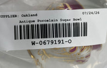 Load image into Gallery viewer, Antique Multicolor Engraved Porcelain Tableware Scroll Handle Lidded Sugar Bowl
