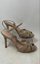 Load image into Gallery viewer, Kate Spade New York Womens Feodora Gold Stiletto Strappy Heels Size 8.5M