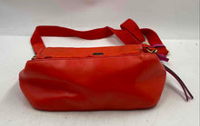 Load image into Gallery viewer, Authentic Tory Burch Womens Orange Adjustable Strap Lined Crossbody Bag Stained
