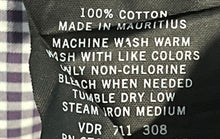 Load image into Gallery viewer, Nautica Mens Purple White Gingham Cotton Sanded Poplin Button-Up Shirt Size L