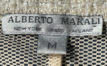 Load image into Gallery viewer, Alberto Makali Womens Beige Long Sleeve Mesh And Tweed Full-Zip Jacket Size M