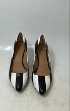 Load image into Gallery viewer, INC International Concepts Womens Zitah White Black Striped Pump Heels Size 8M