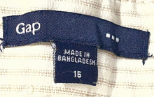 Load image into Gallery viewer, Gap Womens Beige Pinstriped Cotton Cropped Chino Pants Size 16 With Tag
