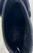 Load image into Gallery viewer, Elizabeth And James Womens Black Leather Back-Zip Ankle Booties Size 9.5