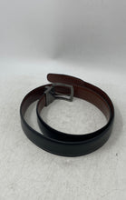 Load image into Gallery viewer, Perry Ellis Mens Black Faux Leather Adjustable Dress Belt Size 36/90