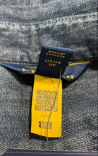 Load image into Gallery viewer, Authentic Polo Ralph Lauren Girls Blue Denim Belted Shirt Dress Size 8