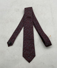Load image into Gallery viewer, Pronto Uomo Mens Dark Brown Paisley Print Adjustable Pointed Ties