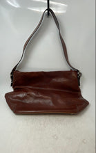 Load image into Gallery viewer, El Portal Womens Brown Leather Inner Zipped Pocket Bottom Studs Shoulder Bag
