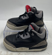 Load image into Gallery viewer, Authentic Nike Kids Air Jordan 3 Retro OG DM0968 Black Gray Sneaker Shoes Sz 8C