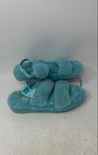 Load image into Gallery viewer, UGG Womens Oh Yeah Light Blue Open Toe Flat Slide Slipper Size 7