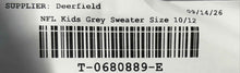 Load image into Gallery viewer, NFL Kids Gray Miami Dolphins Long Sleeve Pullover Hoodie Size 10/12