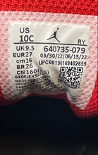 Load image into Gallery viewer, Nike Boys Air Jordan 1 Mid 640735-079 Black Red White Sneaker Shoes Size 10C