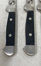 Load image into Gallery viewer, Set Of 4 Pcs Global Asset Management Silver-Tone Engraved Steak Knives