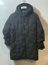 Load image into Gallery viewer, Stormtech Womens Black Quilted Long Sleeve Hooded Parka Jacket Size Large