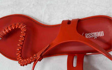 Load image into Gallery viewer, Melissa Womens Solar + Bo.Bo Orange Flat Thong Sandals Size 7