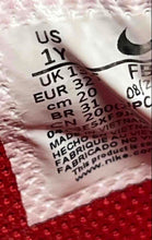Load image into Gallery viewer, Nike Kids Dunk Low White Red Low Top Lace-Up Sneaker Shoes Size 1Y