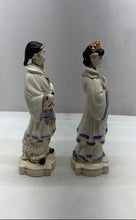 Load image into Gallery viewer, Vintage Holland Mold Chinese Emperor And Empress Porcelain Figurines 2 Pcs