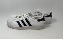 Load image into Gallery viewer, Adidas Womens Superstar C77154 White Black Lace-Up Low Top Sneakers Shoes Sz 7.5