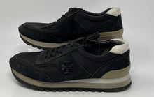 Load image into Gallery viewer, Authentic Tory Burch Womens Black Lace-Up Sneaker Shoes Size 6.5M Damaged
