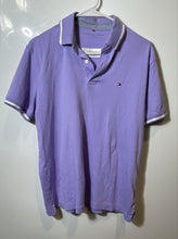 Load image into Gallery viewer, Tommy Hilfiger Mens Purple Cotton Short Sleeve Regular Fit Polo Shirt Size M