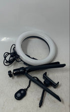 Load image into Gallery viewer, Focus Onn Model 100130493 Black Tabletop RGB Ring Light With Tripod Not Tested