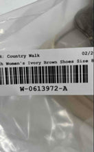 Load image into Gallery viewer, Coach Womens Clip G4966 Ivory Brown Low Top Lace-Up Sneakers Shoes Size 8B