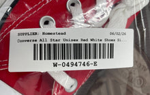 Load image into Gallery viewer, Converse Unisex CT All Star Ox M9696 Red White Sneaker Shoes Size M 4 W 6