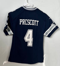 Load image into Gallery viewer, Nike Boys Blue Dallas Cowboys Dak Prescott #4 Football-NFL Jersey Size M