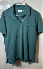 Load image into Gallery viewer, Lacoste Mens Green Cotton Regular Fit Short Sleeve Collared Polo Shirt Size 44