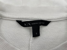 Load image into Gallery viewer, Authentic Armani Exchange Womens White Long Sleeve Pullover Sweatshirt Sz Small